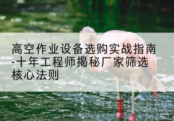 高要剪叉式升降机厂家-高空作业设备选购实战指南-十年工程师揭秘厂家筛选核心法则